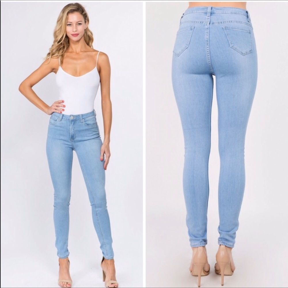 High Waisted Skinny Jeans